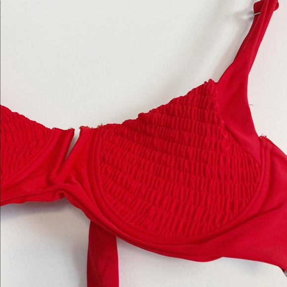 Zaful Other - Hot Red Adjustable bikini set & high waisted high cut bottoms